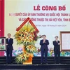 Le président de l'AN assiste à la cérémonie annonçant la création du chef-lieu de Viet Yen