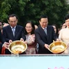 Printemps au pays natal 2024 : le président Vo Van Thuong préside des activités en faveur des Viêt kiêu