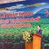 Le président Vo Van Thuong à la Fête de plantation d'arbres du Printemps 2024 à Tuyên Quang