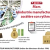 L’industrie manufacturière accélère son rythme