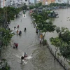 De nombreuses rues de Ho Chi Minh-Ville inondées