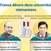 La France décore deux universitaires vietnamiens