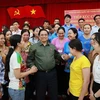 Le Premier ministre Pham Minh Chinh rencontre les électeurs de la ville de Can Tho