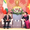 Entrevue entre la présidente de l'AN vietnamienne et le président birman