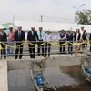 Inauguration d'une usine de traitement des eaux usées dans la ville de Long Xuyen