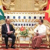 Entrevue entre le Premier ministre vietnamien et le président birman