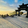 Le mont Fansipan à Sapa recouvert de givre