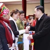 Le président de l'AN formule ses vœux du Têt dans le district frontalier de Bat Xat (Lao Cai)