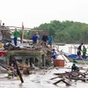 Kien Giang : des centaines de maisons endomagées à causes de pluies torrentielles 