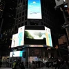 Vietnam Airlines promeut des images sur le Vietnam à la place Times Square aux Etats-Unis