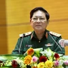 Министр обороны Вьетнама Нго Суан Лить. (Фото: Зыонг Жанг/ВИА)