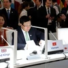 Заместитель премьер-министра и министр иностранных дел Фам Бинь Минь на конференции. (Фото: Фам Тханг / ВИА)