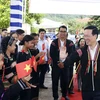 Президент Во Ван Тхыонг принял участие в Фестивале Великой национальной солидарности в провинции Фуйен. (Фото: Тхонг Нят/ВИА)