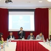 Г-н Нгуен Зуй Ньен, Председатель Общества в Чешской Республике, выступает на конференции. Фото: Хонг Ки / ВИА