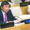 Данг Динь Куи, глава постоянной миссии Вьетнама при ООН, выступает на заседании Совета Безопасности ООН 14 июля (фото: ВИА)
