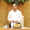 Премьер-министр Нгуен Суан Фук выступает на встрече (Фото: ВИА)