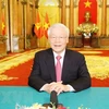 Генеральный секретарь ЦК КПВ, президента страны Нгуен Фу Чонг обратился к Конференции с важным посланием.