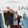20 октября премьер-министр Японии Суга Ёсихидэ и его супруга покидают Ханой (Фото: ВИА)