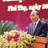 Премьер-министр Нгуен Суан Фук выступает на конференции партийной организации провинция Футхо (Фото: ВИА)
