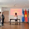 На мероприятии по сбору средств в Постоянном представительстве Вьетнама при ООН и Всемирной торговой организации (Фото: ВИА)