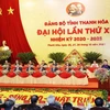 Член Политбюро, председатель Национального собрания Нгуен Тхи Ким Нган выступает на открытии 19-ой конференции партийной организации провинции Тханьхоа. (Фото: ВИА)