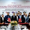 16 ноября в Ханое представители Управления медицинских услуг при Министерстве здравоохранения и AstraZeneca подписали вторую фазу программы “Здоровые легкие Вьетнама” на 2021-2023 гг. (Фото: ВИА)