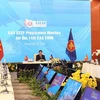 Вьетнамская сторона на онлайн-встрече 18 ноября по подготовке к 14-му совещанию министров энергетики EAS (Фото: ВИА)