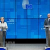 Президент Европейского Совета Шарль Мишель (справа) и Президент Европейской Комиссии Урсула фон дер Ляйен (Фото: Синьхуа / ВИА)