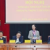 Выступает на встрече заведующий Отделом ЦК КПВ по работе с народными массами Чыонг Тхи Май. (Фото: ВИА)