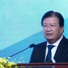 Заместитель премьер-министра Чинь Динь Зунг выступает на конференции. (Фото: ВИА)