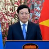 Заместитель премьер-министра, министр иностранных дел Вьетнама Фам Бинь Минь на 46-я очередной сессии Совета ООН по правам человека. (Фото: ВИА)