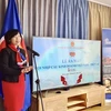 Посол Вьетнама Ле Линь Лан в Швейцарии выступает на мероприятии (Фото: ВИА)