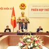 Председатель НС Нгуен Тхи Ким Нган председательствует на заседании НИК. (Фото: ВИА)