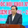 Выступление председателя ЦК Отечественного фронта Вьетнама (ОФВ) Чан Тхань Мана (Фото: ВИА)