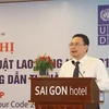 Заместитель министра труда, инвалидов войны и социального обеспечения Ле Ван Тхань выступает на мероприятии (Фото: ВИА)