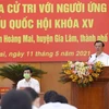 Член Политбюро и секретарь партийного комитета Ханоя Динь Тиен Зунг представил свой план действий. (Фото: ВИА)