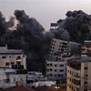 Дым, поднявшийся после серии израильских авиаударов по сектору Газа. (Фото: AFP / ВИА)