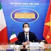 Заместитель министра иностранных дел Вьетнама То Ань Зунг на третьей политической консультации Вьетнам - Италия. (Фото: ВИА)