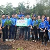 Члены молодежного союза ВИА символически передают 10.000 деревьев во время Тэт для посадки деревьев в 2021 году и программы посадки 1 миллиарда деревьев. (Фото: Туан Дык/ВИА)