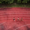 Вьетнамские легкоатлеты на тренировке. (Фото: ВИА) 