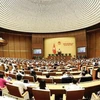 Идет заседание первой сессии Национального собрания 15-го созыва Вьетнама. (Фото: ВИА)