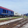Первый контейнерный поезд отправился со станции Йенвьен (Ханой) до города Льеж (Бельгия). (Фото: Vietnam+)