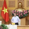 Премьер-министр Фам Минь Тьинь выступает на конференции (Фото: ВИА)