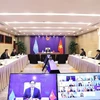 Открытая онлайн-дискуссия высокого уровня Совета Безопасности ООН в Ханое. (Фото: Зыонг Жанг/ВИА)