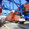 Объем контейнерных грузов, проходящих через морские порты по всей стране за 8 месяцев, оценивается почти в 16,8 млн TEU (Фото: ВИА).