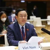 Председатель Национального собрания Выонг Динь Хюэ принял участие в церемонии открытия 5-й Всемирной конференции спикеров парламентов. (Фото: ВИА)