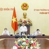 Председатель Национального собрания Выонг Динь Хюэ выступает на заседании. (Фото: Зыонг Жанг/ВИА)