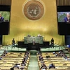 Президент штата Нгуен Суан Фук выступает на дебатах на высоком уровне 76-й сессии Генеральной Ассамблеи Организации Объединенных Наций. (Источник: ВИА)