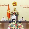 Председатель Национального собрания Выонг Динь Хюэ выступил с речью на закрытии третьего заседания 15-го Национального собрания. (Фото: Зоан Тан / ВИА)