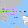 Местонахождение и передвижение тайфуна № 8 (Компасу) (в 5 часов 13 октября). (Фото: NCHMF)